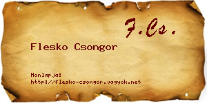 Flesko Csongor névjegykártya